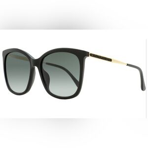 Jimmy Choo Butterfly Sunglasses Nerea /G 8079o Black/Gold 57mm